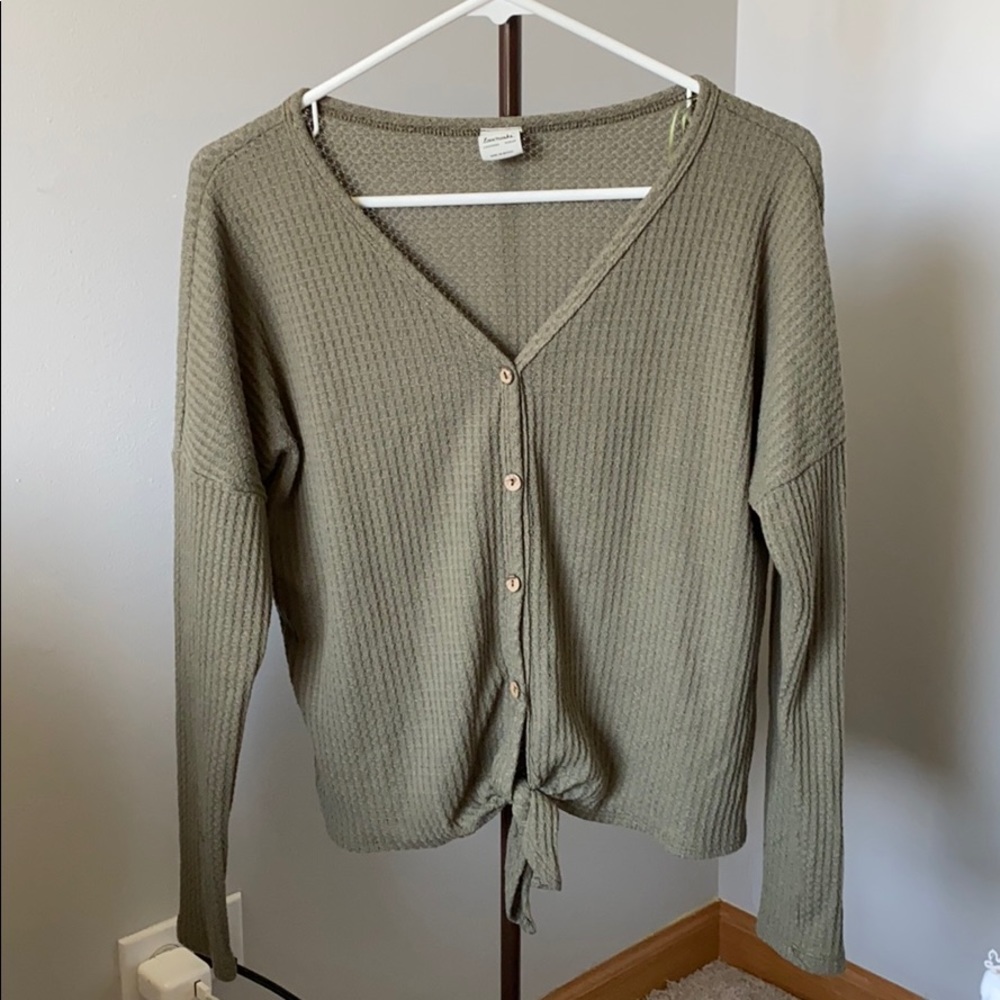 Army green button thermal